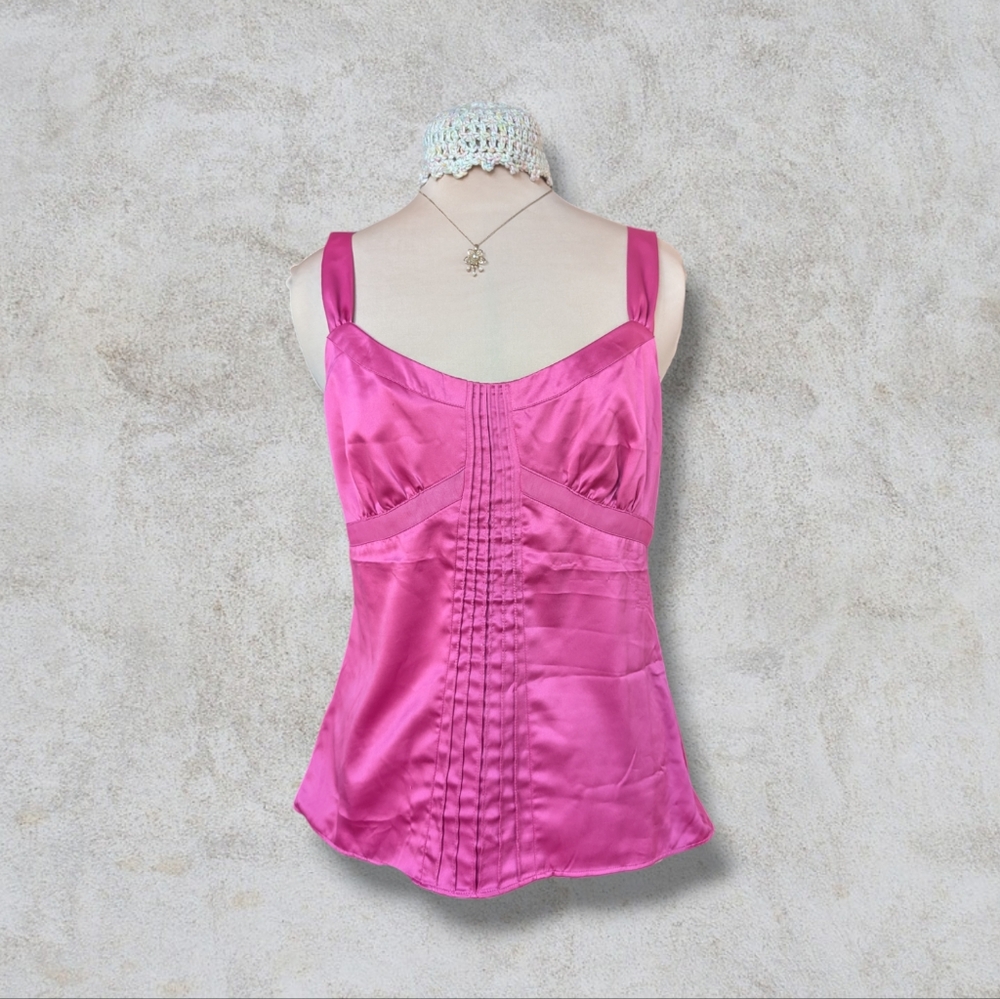 Vintage | Y2K  Pink satin Tank top